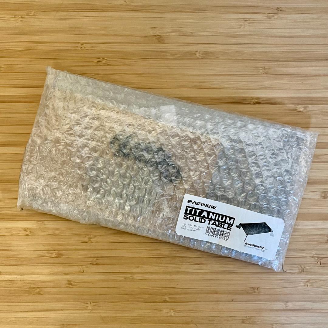 新品 未開封 エバニュー チタニウム ソリッドテーブル