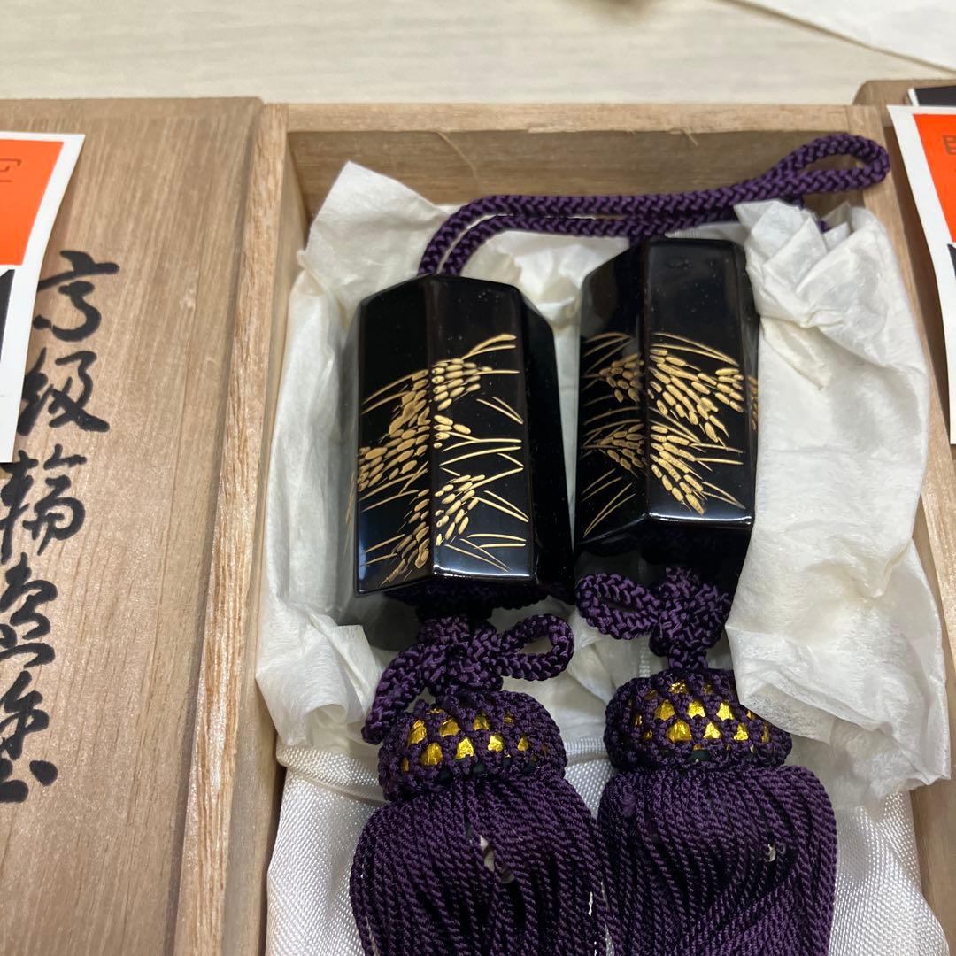 高級輪島塗　風鎮　共箱