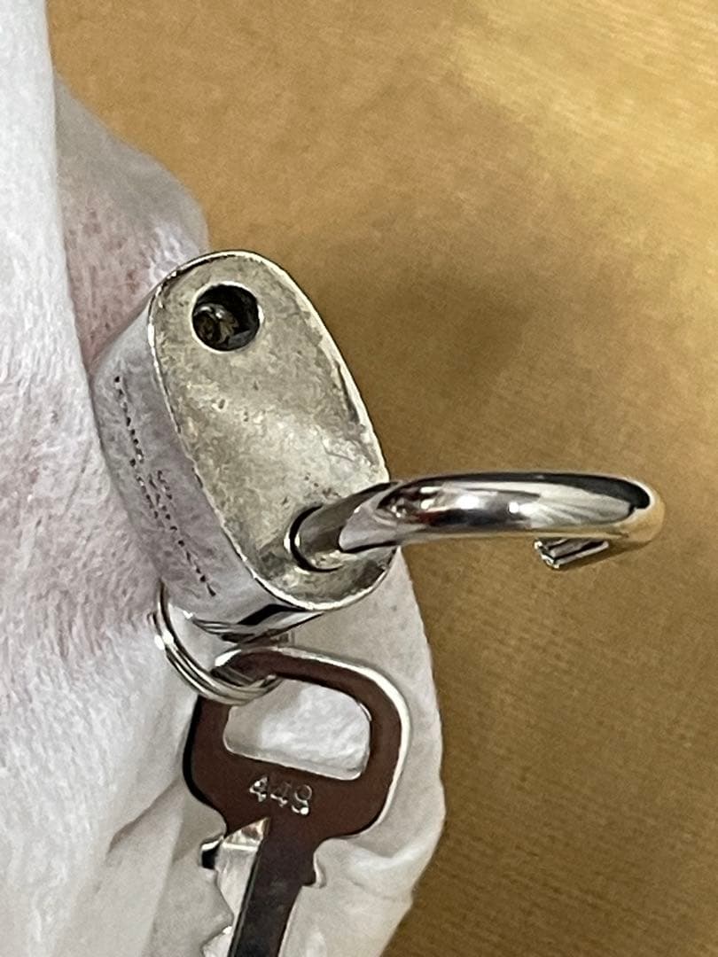 ルイヴィトン パドロック 鍵2本 南京錠 シルバー LouisVuitton