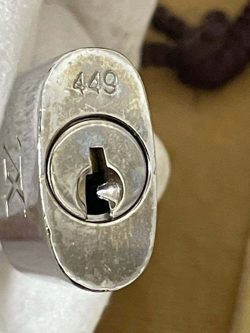 ルイヴィトン パドロック 鍵2本 南京錠 シルバー LouisVuitton