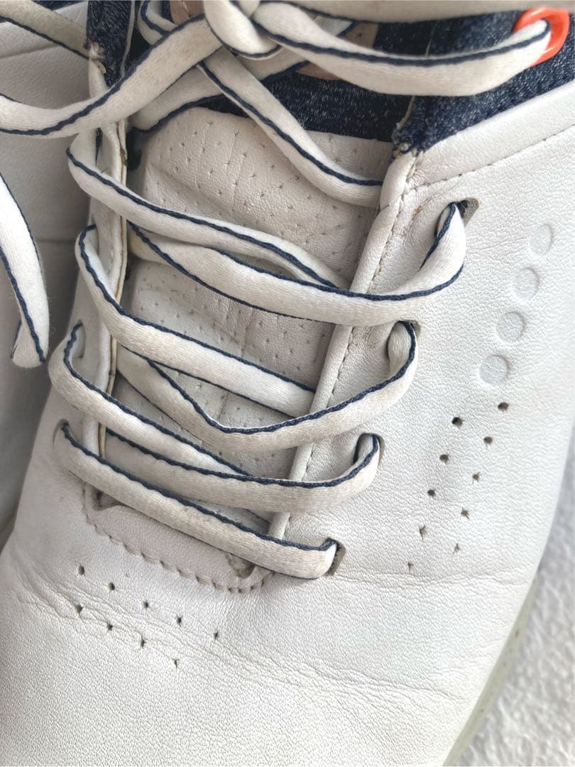 ecco ゴアテックス　ゴルフシューズ　ホワイト　サイズ25.5