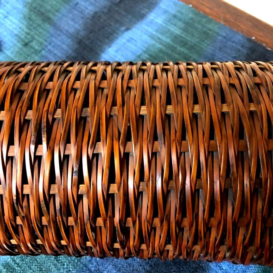 民藝　竹工芸品　花入れ　花籠　竹細工