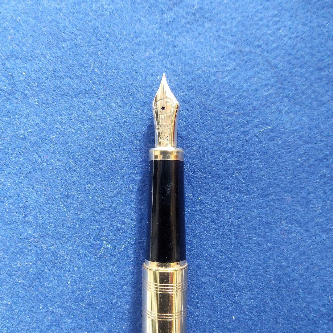 ゴールド ストライプ 万年筆