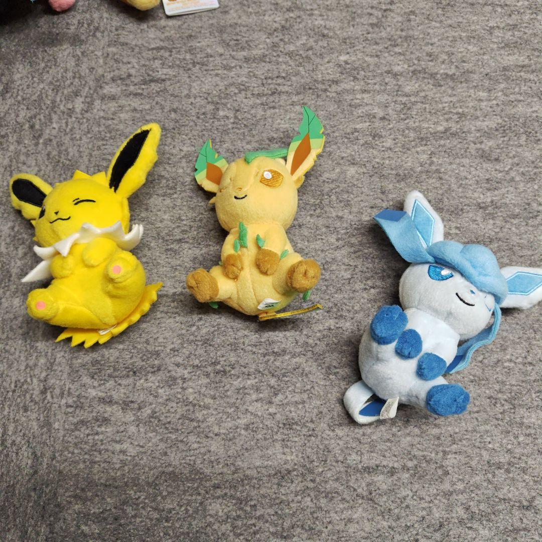 ポケモン　くつろぎタイム　ぬいぐるみ　イーブイとその進化系　9体　まとめ売り