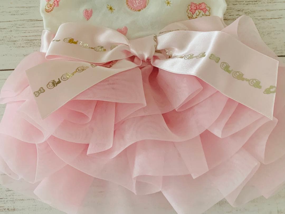 BUL BU-BUブルブブ犬用フリルドレス ピンク SSS