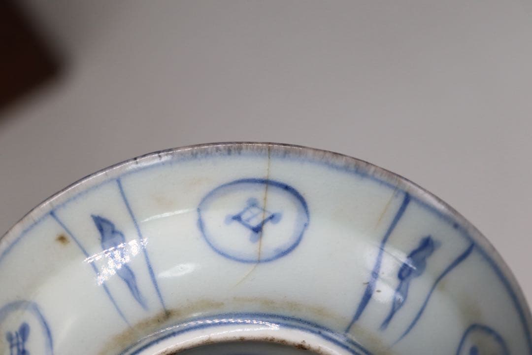 ※南京古染付　芙蓉手小皿10点　共箱　送料込み250708