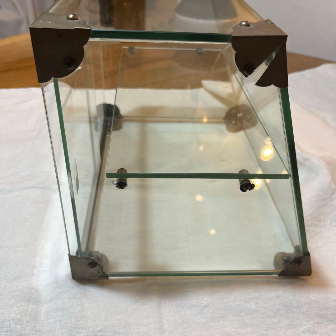 希少サイズ！美品　アンティーク　レトロ　ガラスショーケース　ディスプレイ　什器