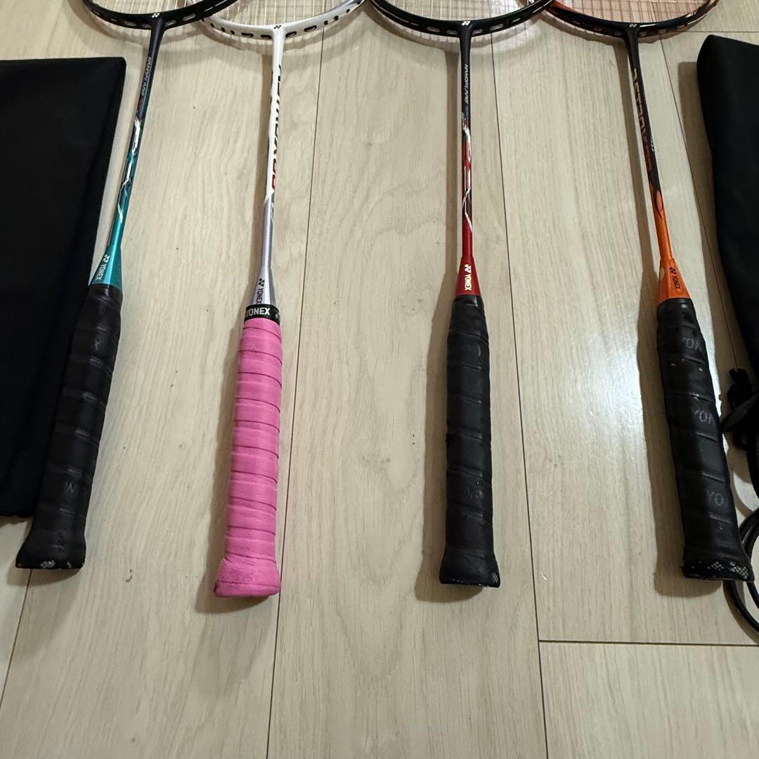 YONEX バドミントンラケット 4本セット