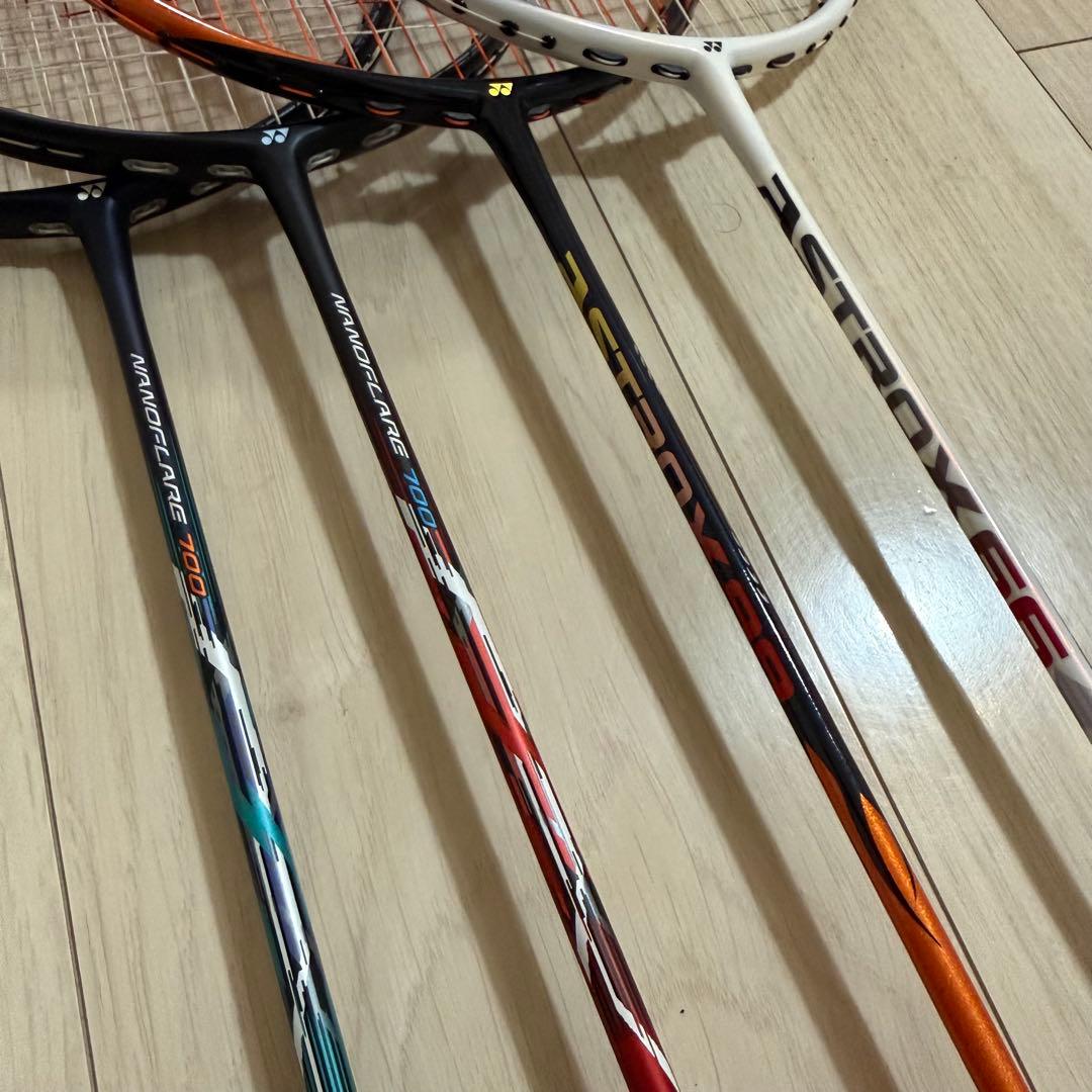 YONEX バドミントンラケット 4本セット