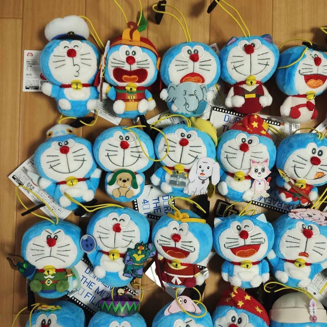 ドラえもん 映画 40周年記念 マスコット ぬいぐるみ　39点 セミコンプ　新品