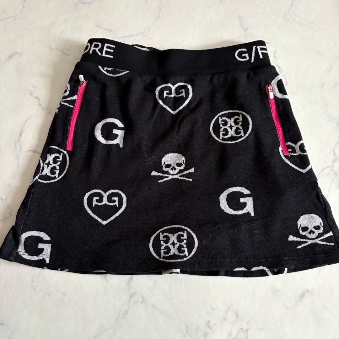 G/FORE ジーフォア ポロシャツ スカート セットアップ 総柄 スカル 36