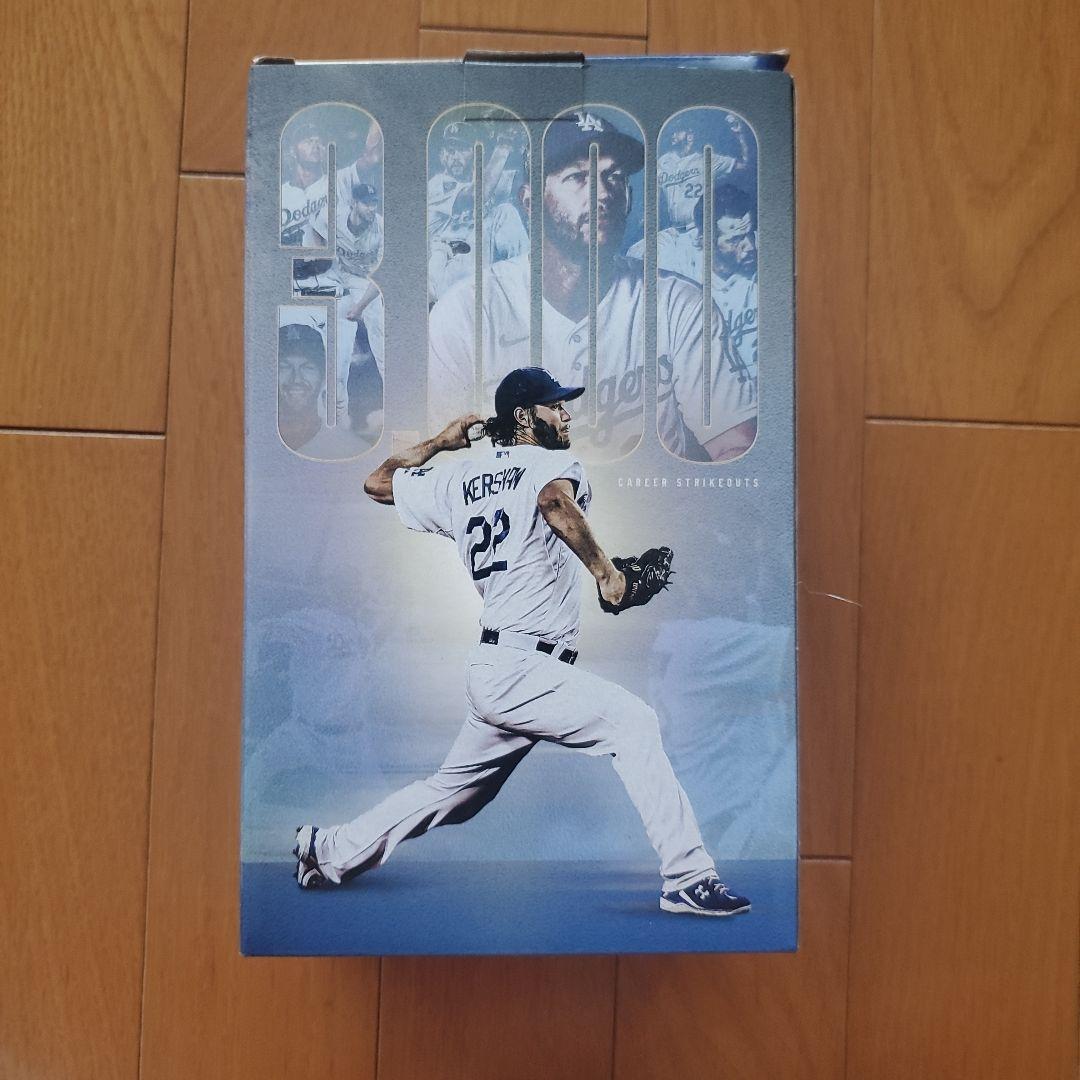 ドジャース クレイトン・カーショウ 3000奪三振記念ボブルヘッド人形。