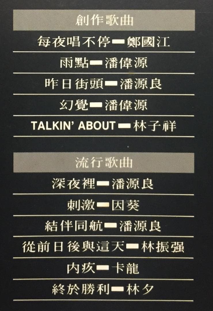 超貴重廃盤CDー林子祥 ジョージラム・1988年「創作+流行歌集」日本三菱プレス