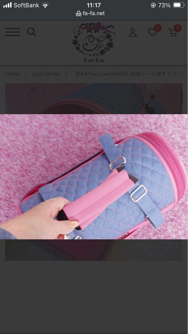 【Fa＊Fa×Luxe birdie】20thドーム型キャリー