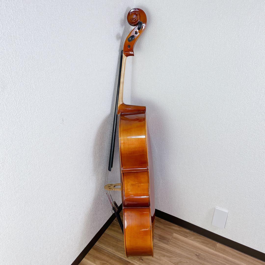 チェロ　弓付き　4/4 状態良好！ブランド不明　入門にいかがでしょうか