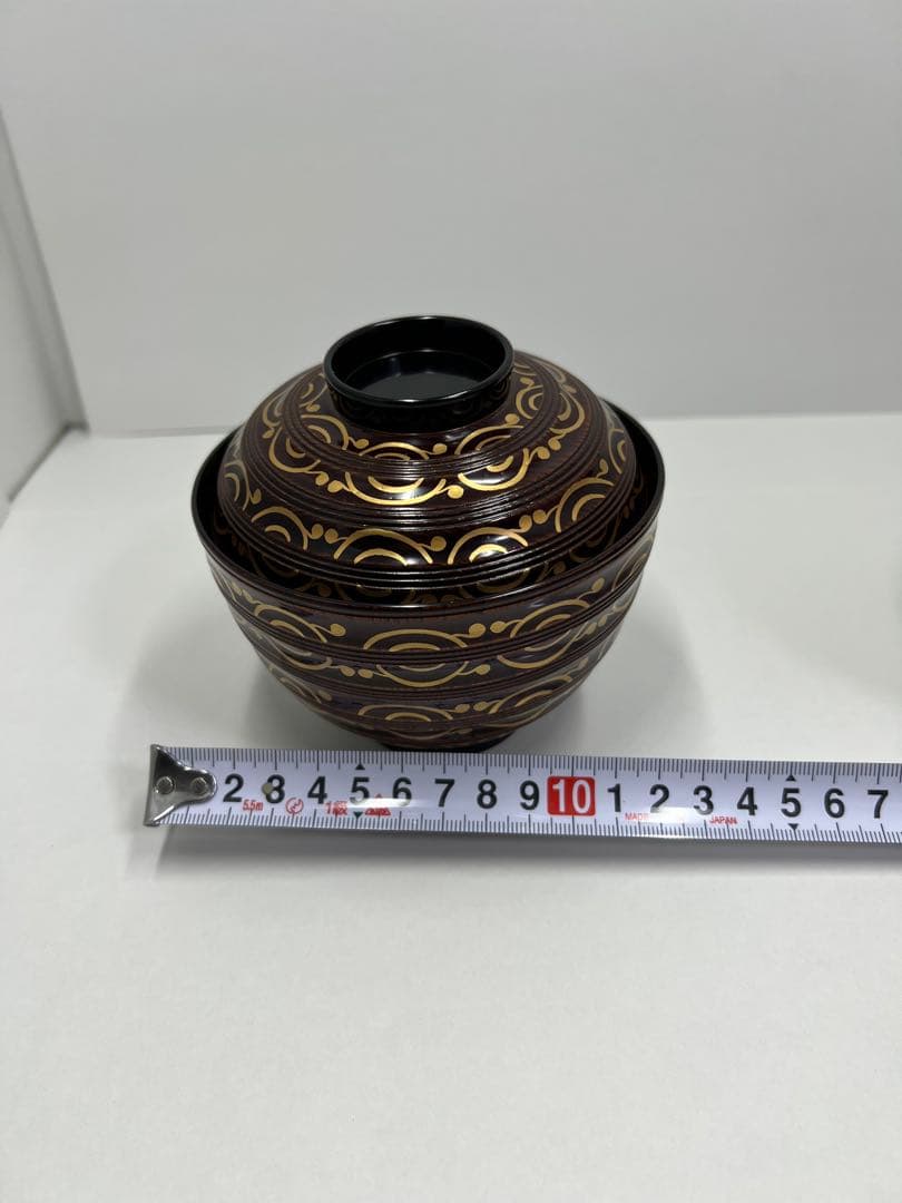 金蒔絵波唐草吸物椀　象彦　五客揃