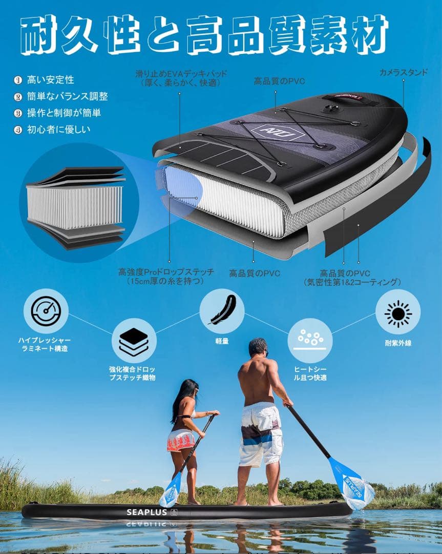 （tomoboy）SEAPLUS スタンドアップパドルボード