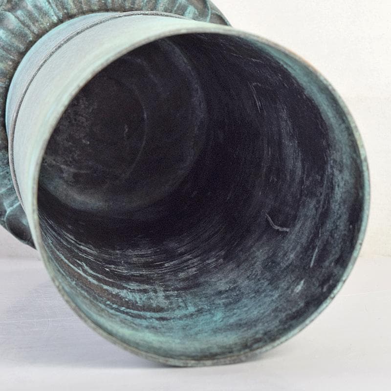 仏教美術　一ノ瀬宗辰作　青銅　経筒　共箱　U　R9520B