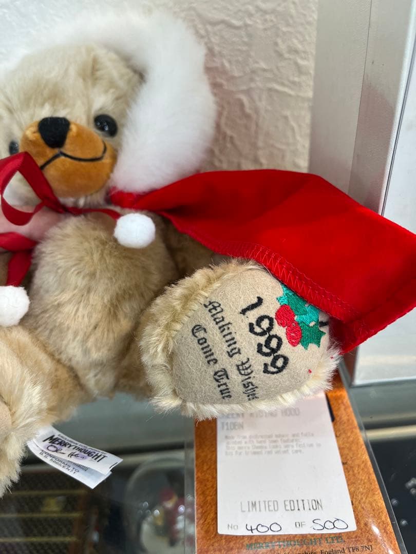 メリーソートMerry Thought 限定版ぬいぐるみ 1999年　クリスマス