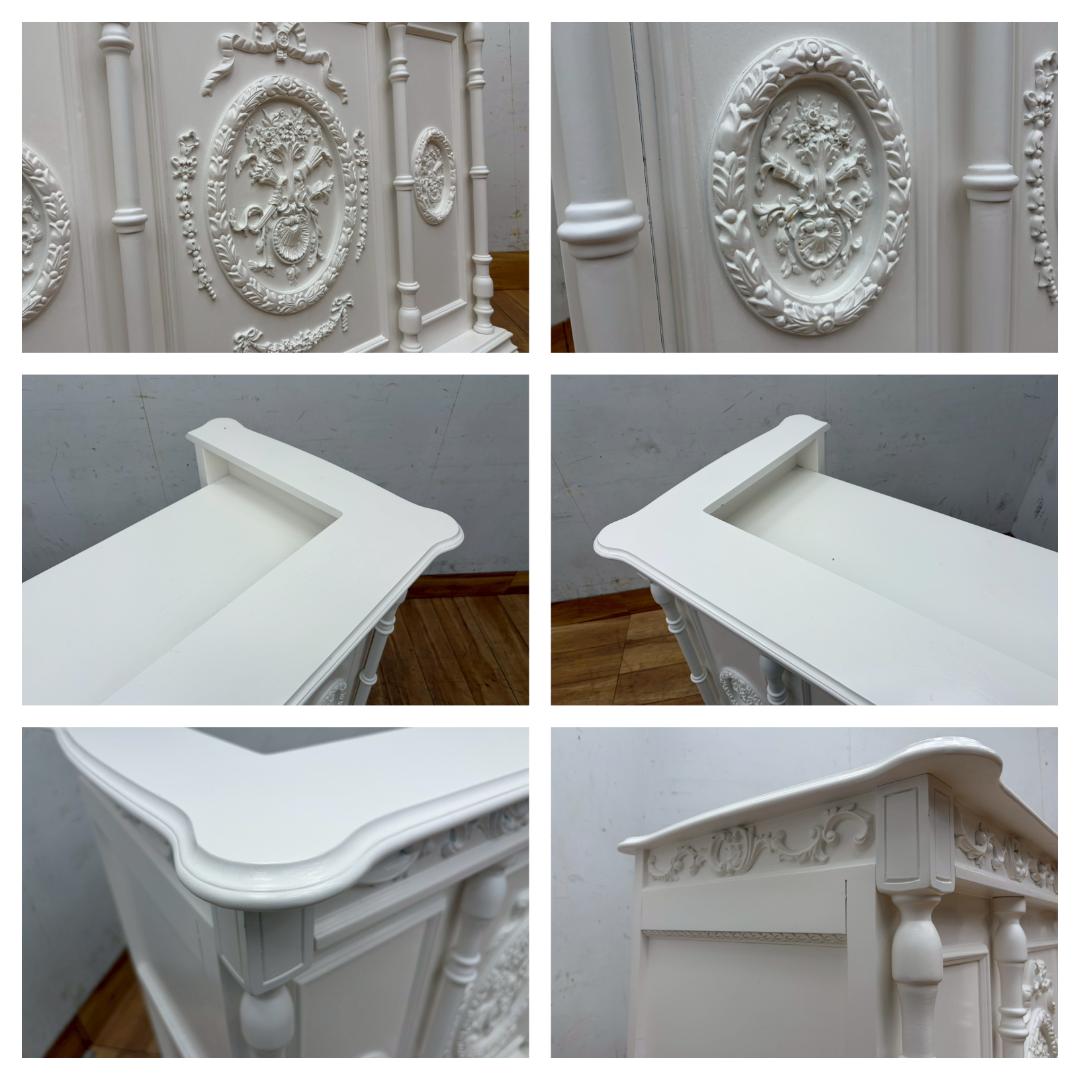 T8041☆美品☆エレガント☆クラシカル☆レジカウンター☆店舗什器☆彫刻