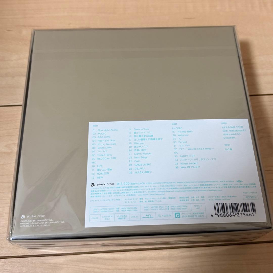 thanx AAA lot 初回生産限定盤 Blu-ray