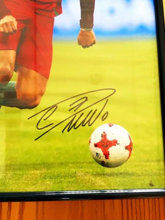 クリスティアーノ ロナウド 直筆 サイン パネル 証明付 ^o^