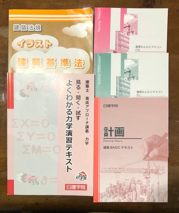 値下‼️平成31年度 2級建築士受験 日建学院 法令集&テキスト&問題集セット