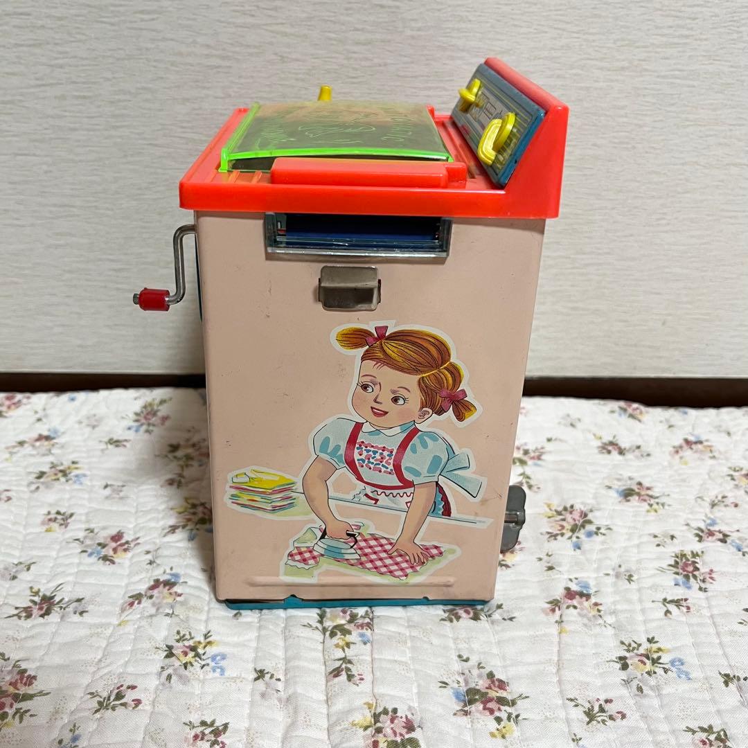 ヨネザワ 洗濯機 冷蔵庫 ブリキ玩具 レトロ 米澤玩具