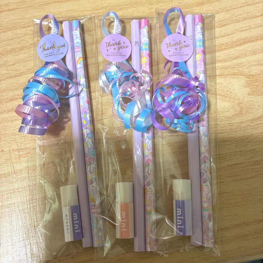 鉛筆87えんぴつプチギフト10個　ばら撒　退職　お礼　引越　文房具　バレンタイン