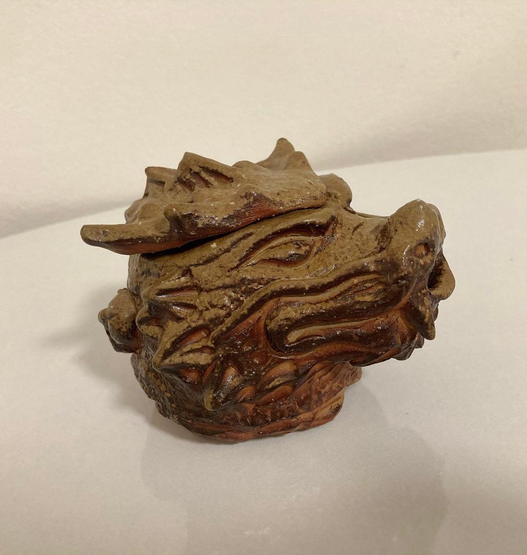 ☆ 激レア 備前焼 宝瓶 登り窯 龍 手びねり 急須