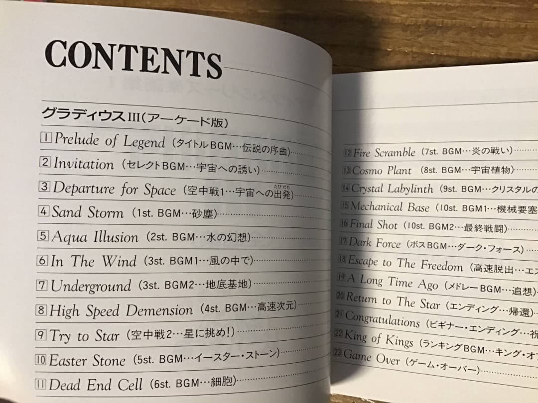 ★楽譜/グラディウス/楽譜集1/コナミ/ゲームミュージック/総譜/アクリル版付
