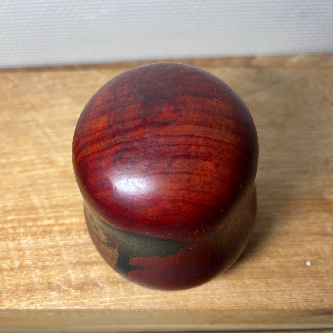 ⭕️名工　盛秀太郎　ダルマこけし　伝統こけし　津軽系　温湯こけし　美品