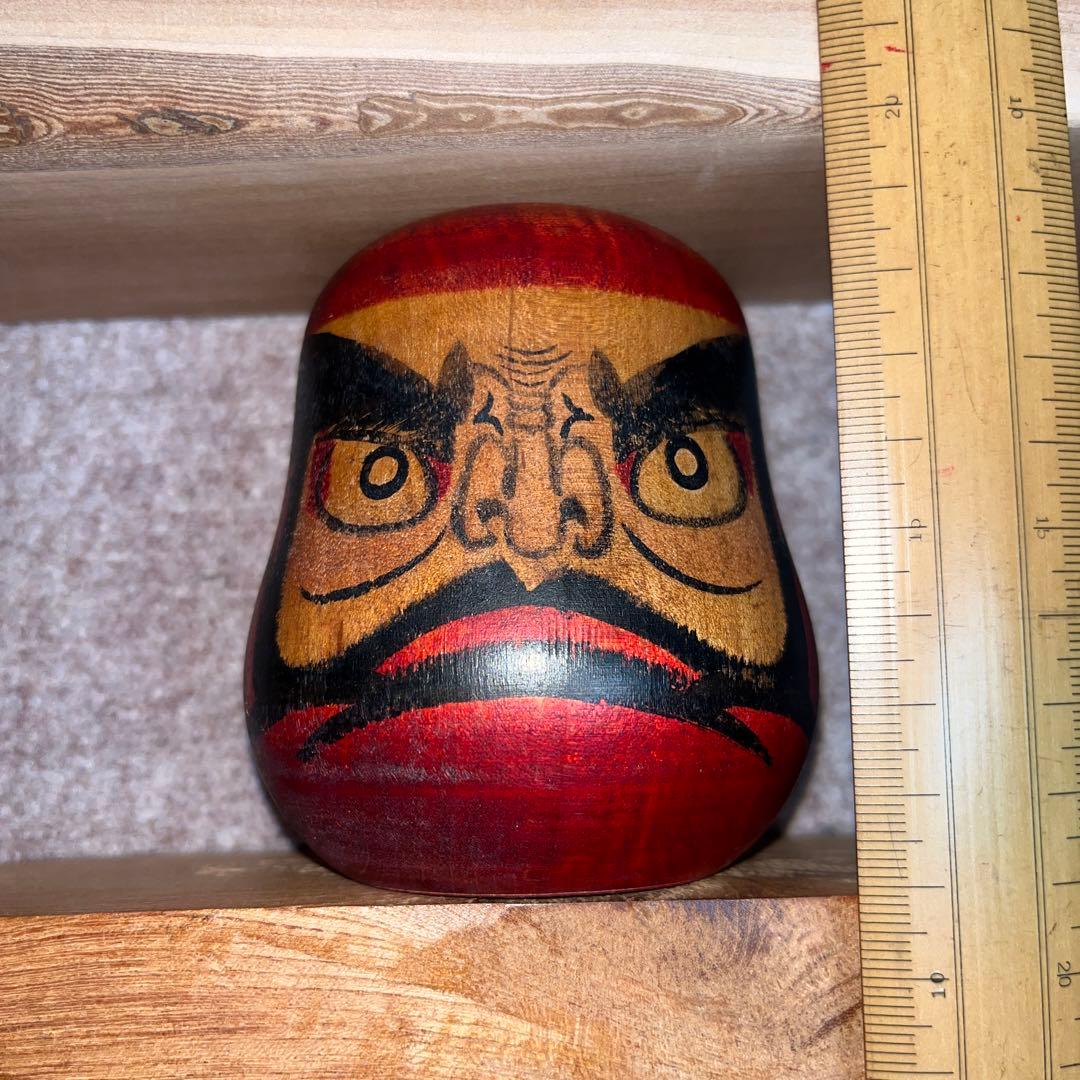 ⭕️名工　盛秀太郎　ダルマこけし　伝統こけし　津軽系　温湯こけし　美品