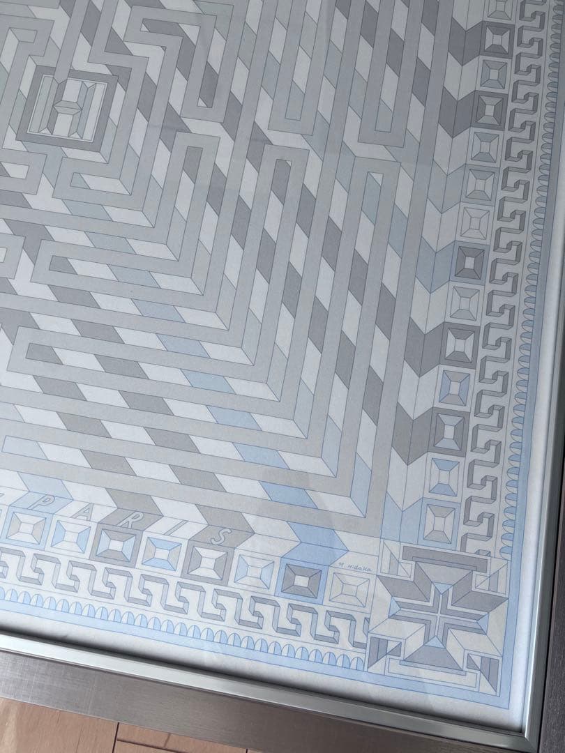 エルメス　スカーフ　額装2