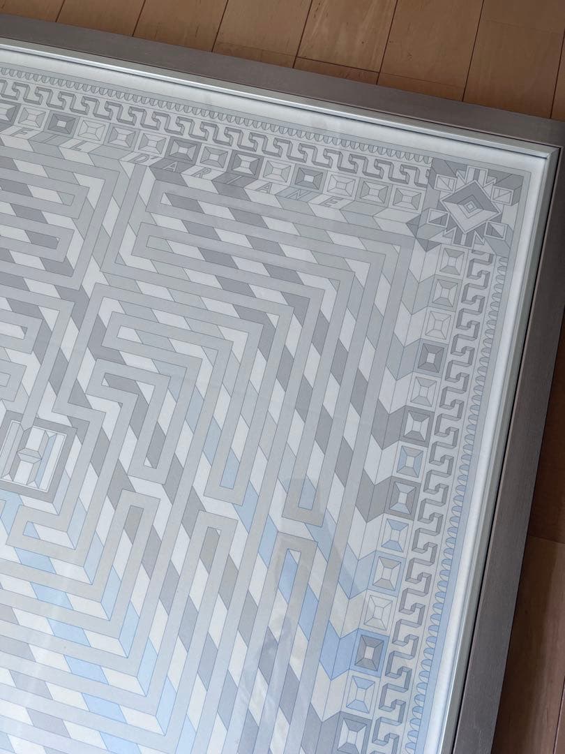 エルメス　スカーフ　額装2