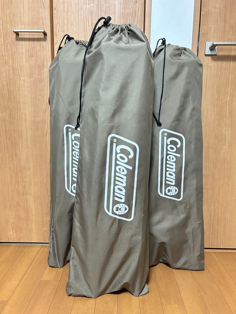 コールマン レイチェア 3脚セット グレージュ 1脚未使用品