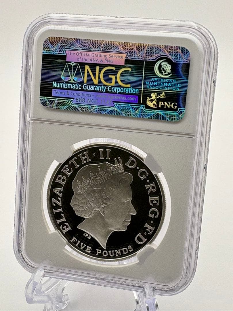 2013 セントジョージ 竜退治 イギリス 5ポンド 銀貨 PF70 UC