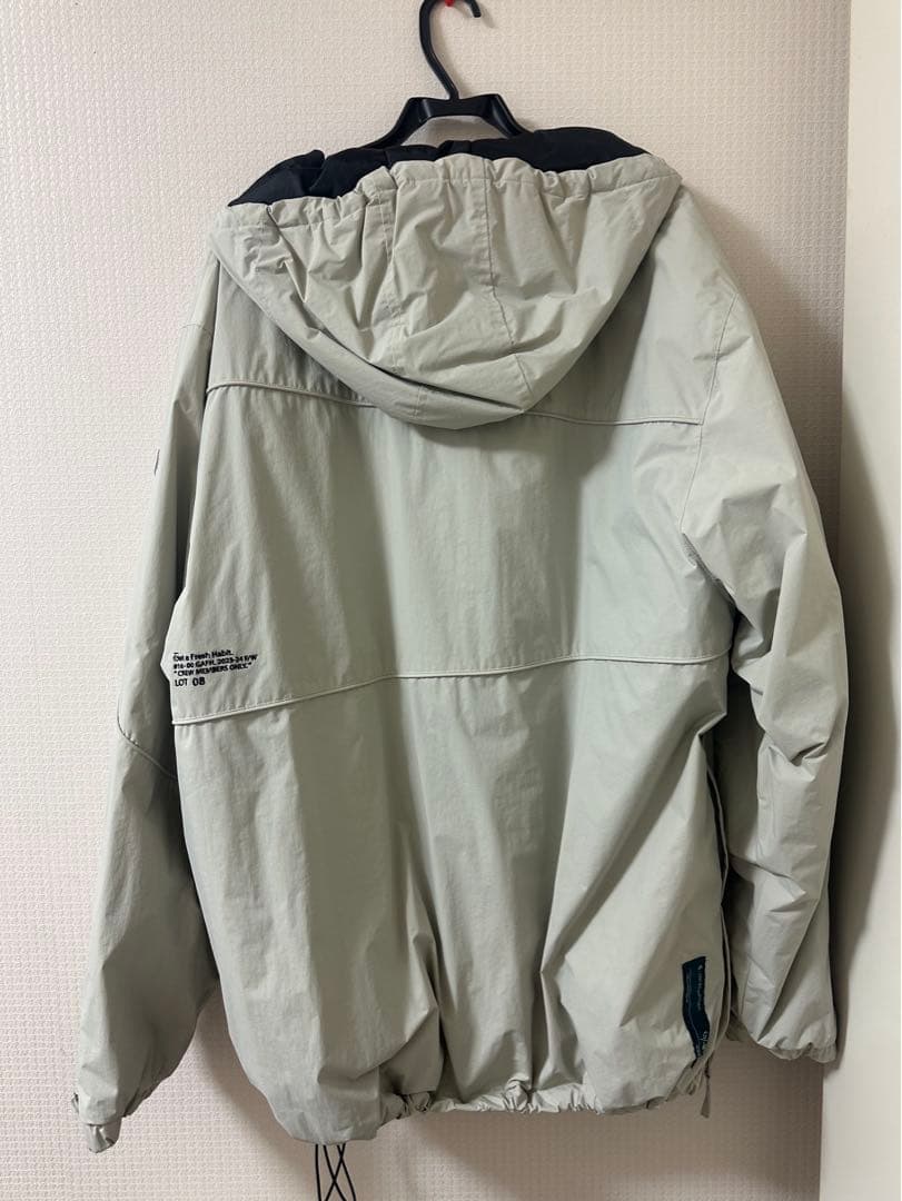 スノーボード GAFH Piping Hood Zip Up WG White Grey