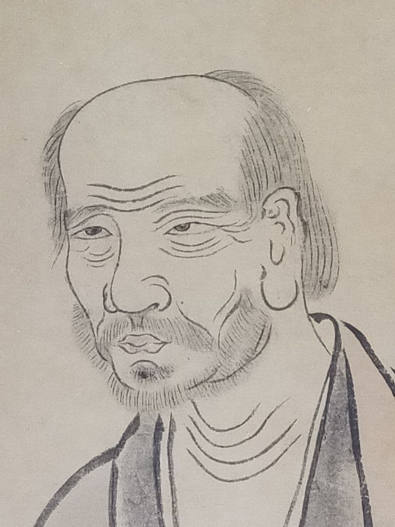 ♥掛軸　工芸　徳山 禅師（徳山 宣鑑）　共箱付き　掛け軸　骨董品