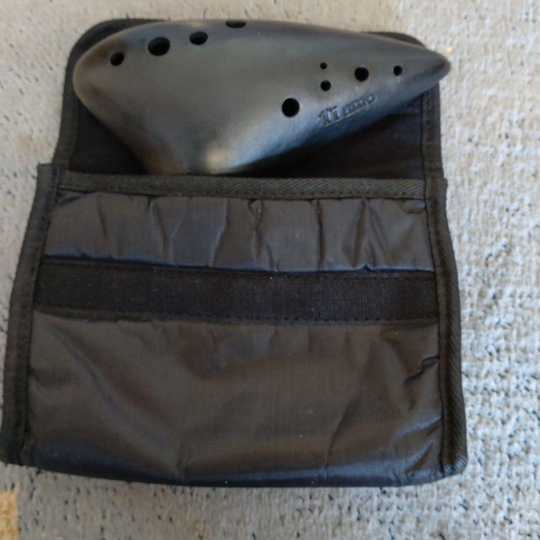 Ti amo　オカリナ6F 黒陶モデル　11穴※24時間以内に発送可能