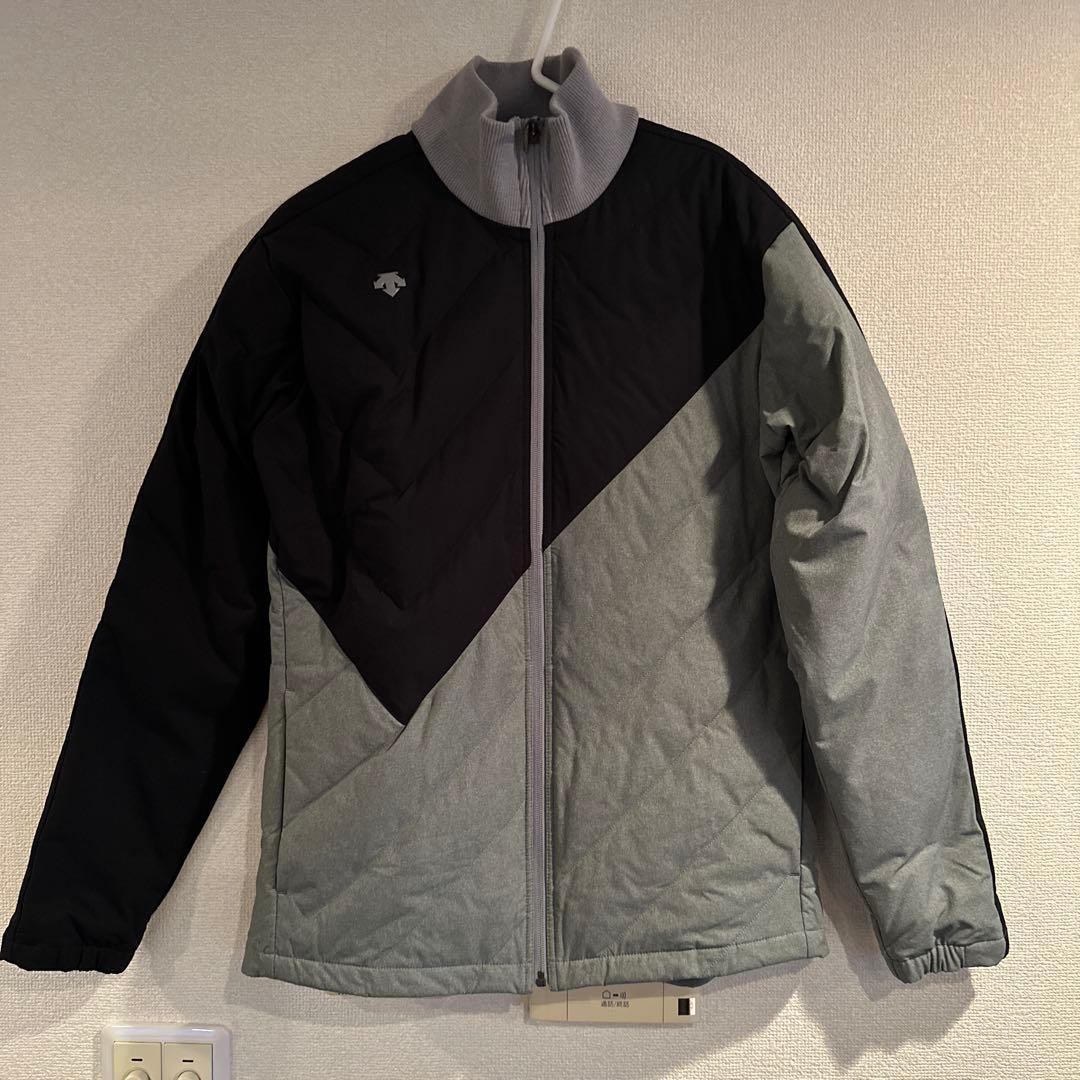 希少DESANT Golf メンズ ゴルフ 高級ダウンジャケット 黒 グレー