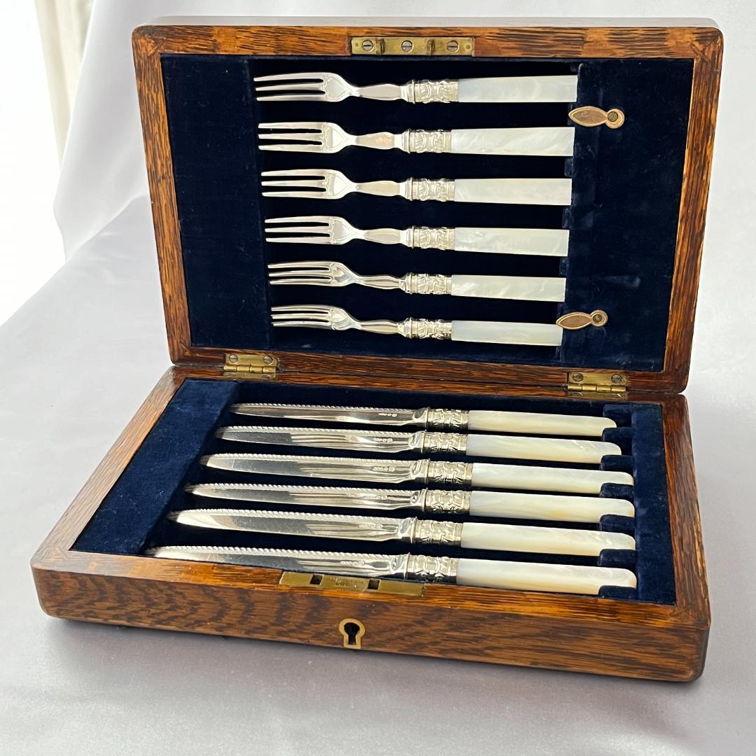 【Allen & Darwin】【白蝶貝】ビクトリアンのパストリーセット12本