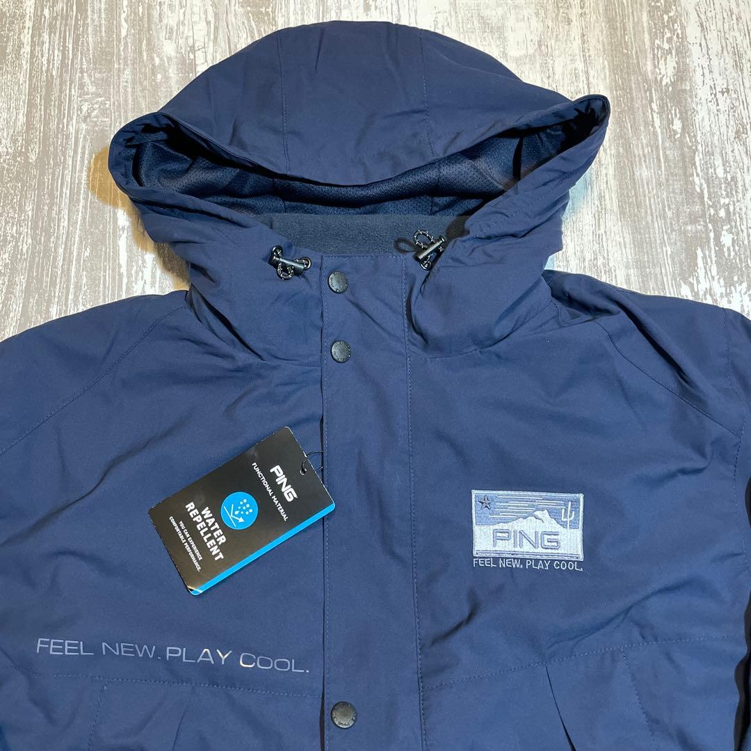 PING ピン　ゴルフウェア　メンズ 3WAY ブルゾン Mサイズ　ネイビー