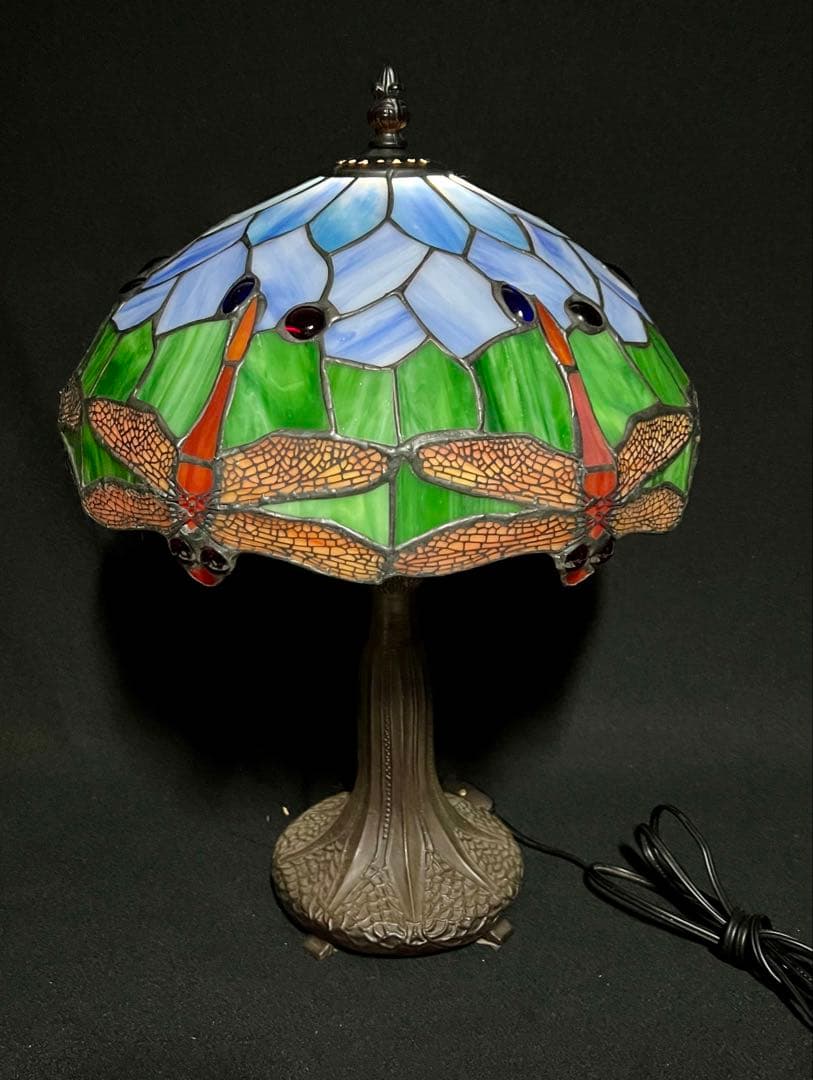 トンボデザイン ステンドグラス 卓上ランプ