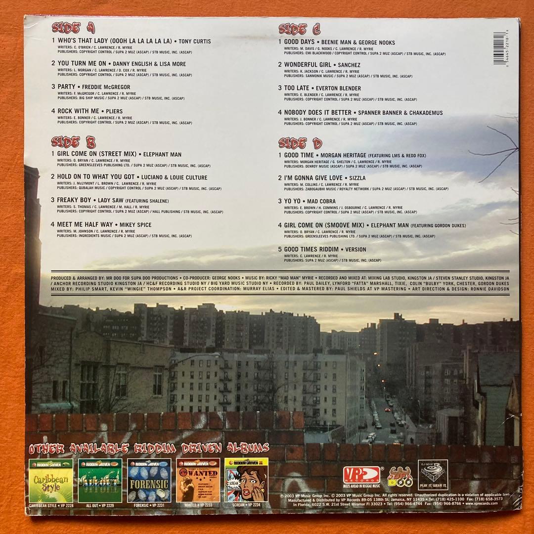 LP盤 レゲエ ワンウェイアルバム　4枚　RIDDIM DRIVEN