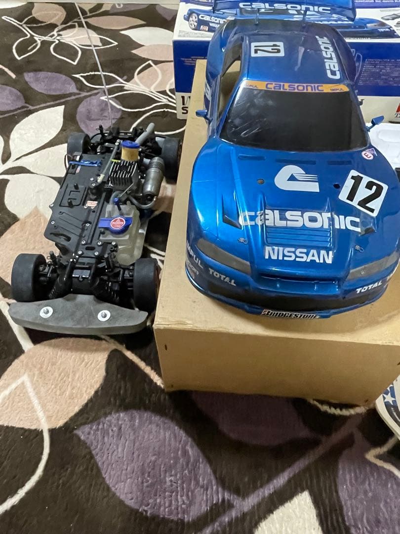 ジャンク　Calsonic Skyline GT-R (R34) RCカーセット