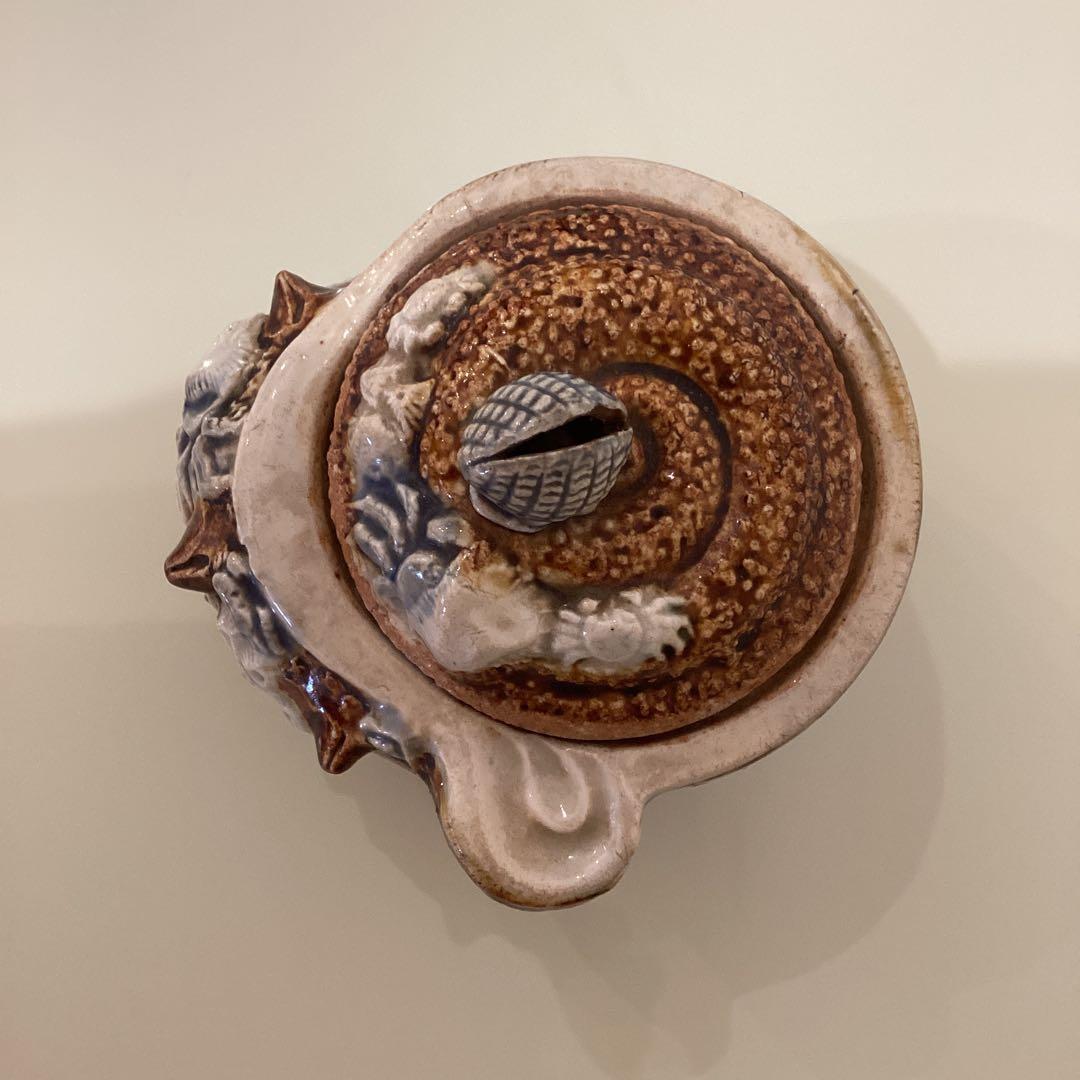 古平戸　サザエ　蓋物　江戸後期