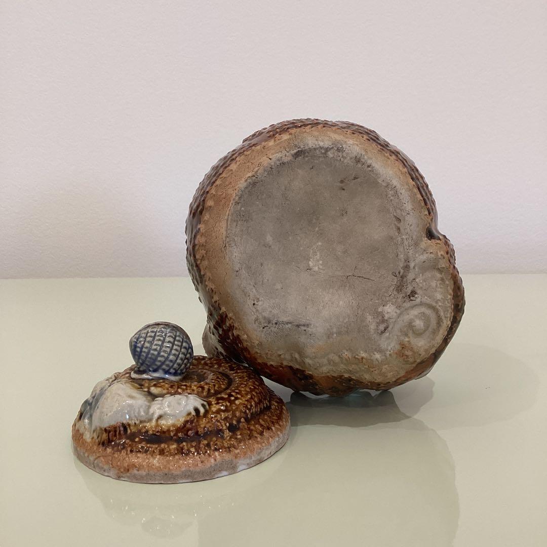 古平戸　サザエ　蓋物　江戸後期