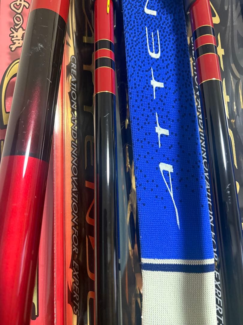 がまかつ　がま磯　アテンダーⅡ 2本 たもの柄セット　サンライン　釣研　釣武者