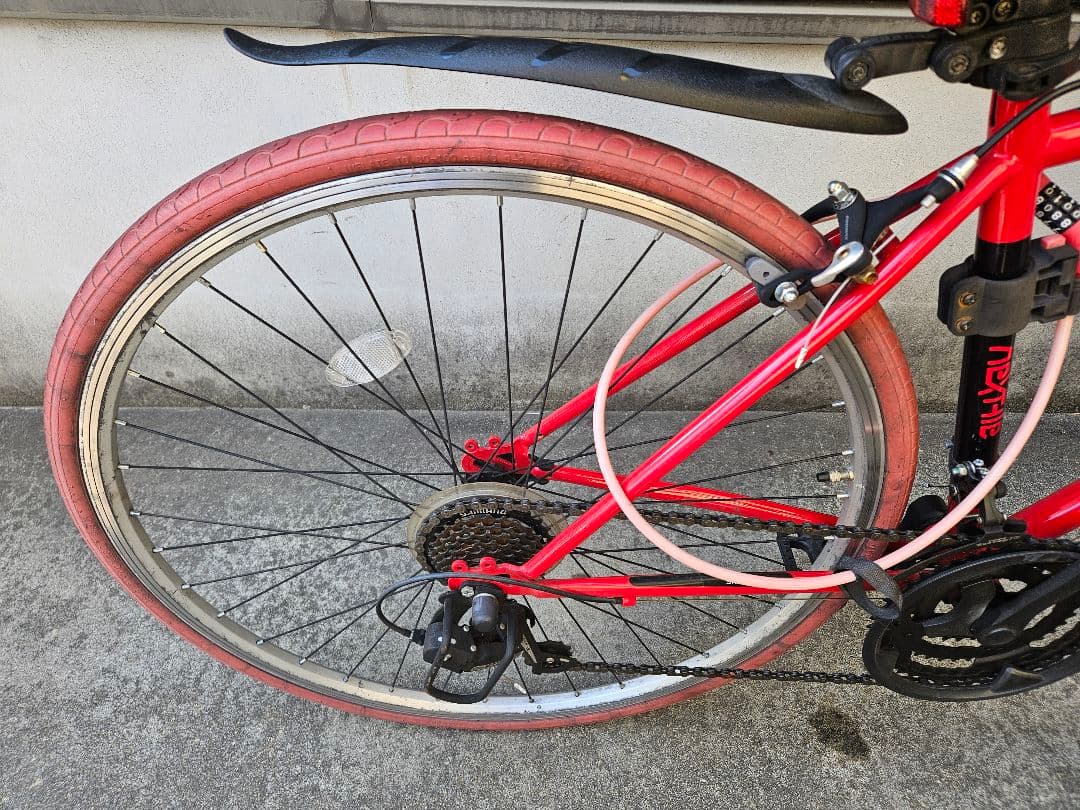 （引取希望）クロスバイク 700c 自転車 シマノ21段変速ギア